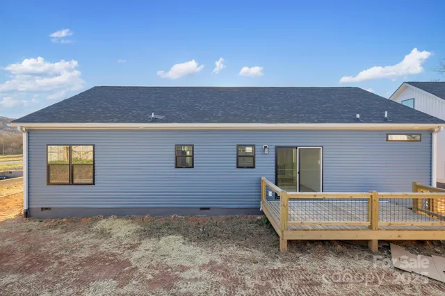a view of a house with a balcony