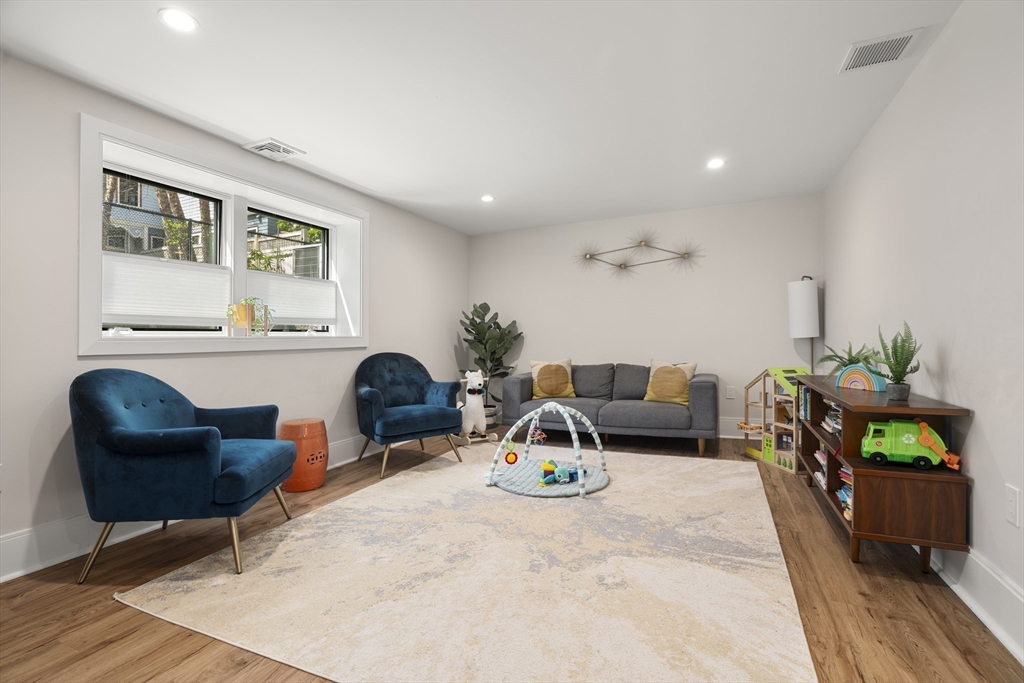 148 Kent Street, Unit 148 Brookline, MA 02446 - Photo 17 of 19 a living room with furniture and a potted plant