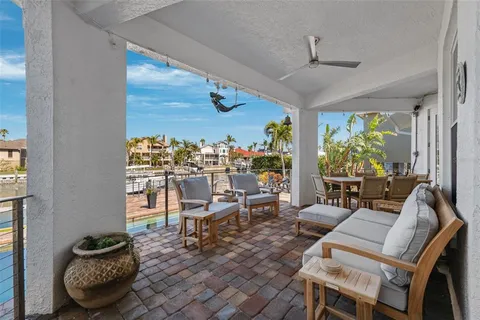 an aerial view of a house with outdoor space pool seating area and outdoor space
