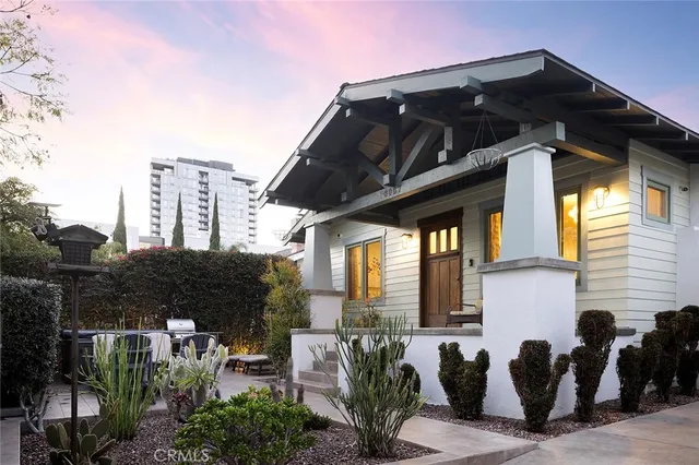 a front view of a house