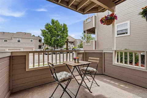 a outdoor view with a sitting space