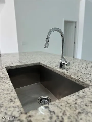 a close view of sink and tap