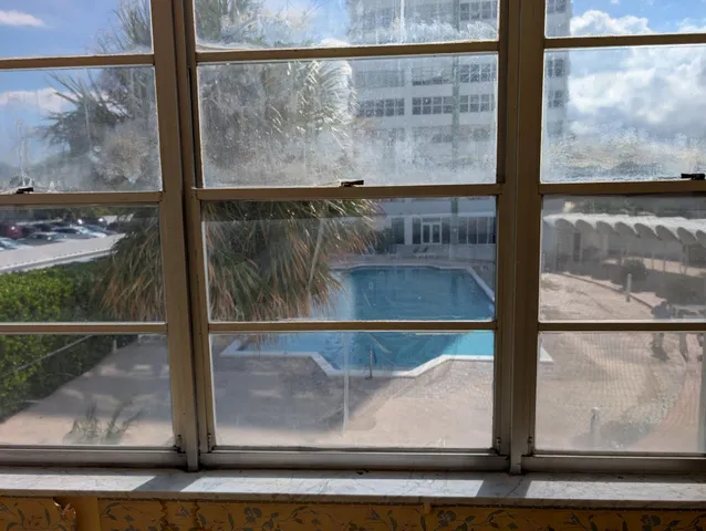 a view of a window with a floor