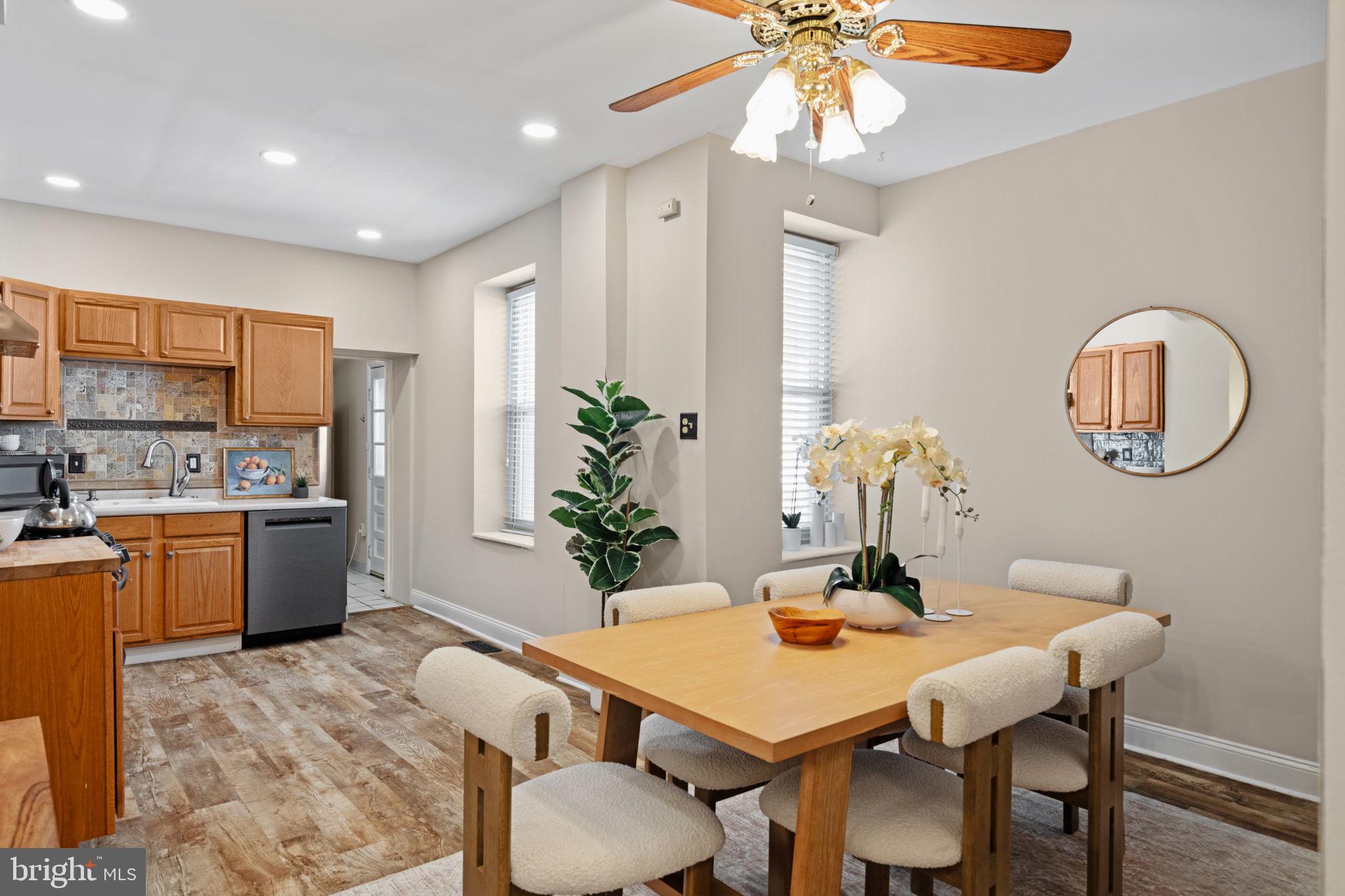 4092 Pechin Street Philadelphia, PA 19128 - Photo 5 of 28 a view of a dining room with furniture window and wooden floor