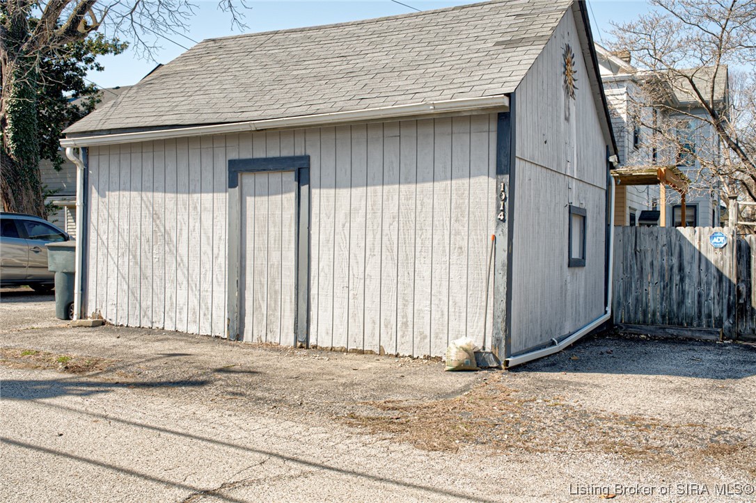 1014 East Spring Street New Albany, IN 47150 - Photo 46 of 51 garage - note no garage door