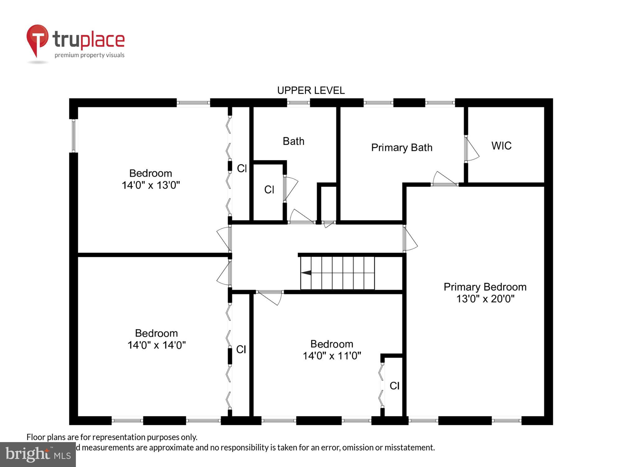 9117 Paddock Lane Potomac, MD 20854 - Photo 57 of 69 Upper Level (Labels & Measurements)