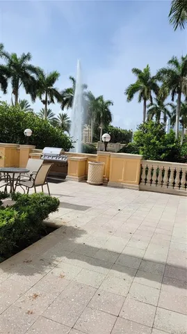 a dining room with furniture