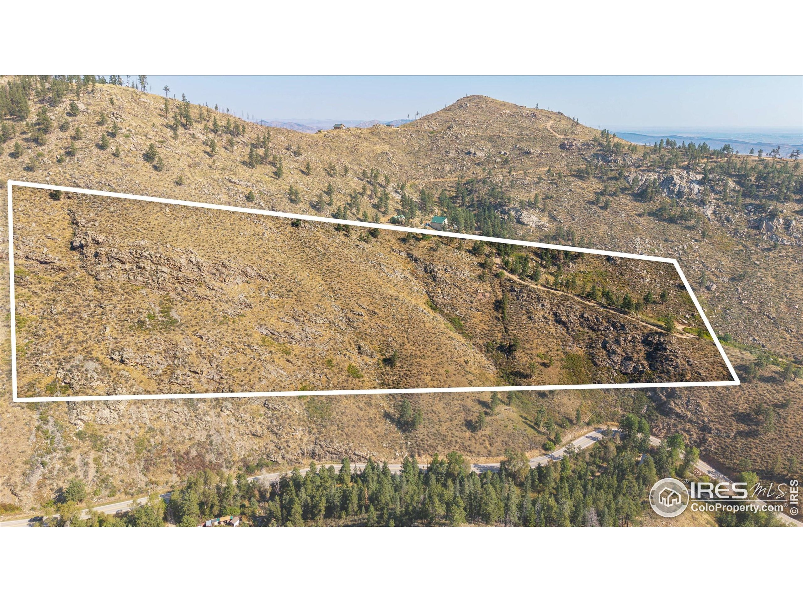 0 Pine Acres Way Bellvue, CO 80512 - Photo 13 of 29 a black and white photo of a city