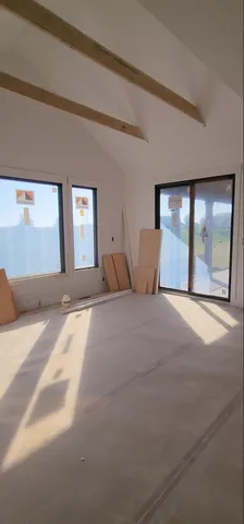 a view of a livingroom with a staircase