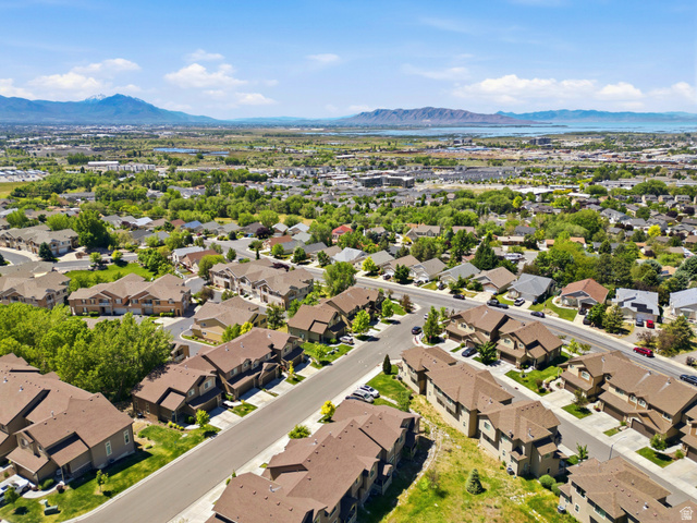 1614 Aspen Loop Provo, UT 84606 - Photo 45 of 47 Expansive aerial perspective showcasing a residential neighborhood with varied architecture and mature landscaping