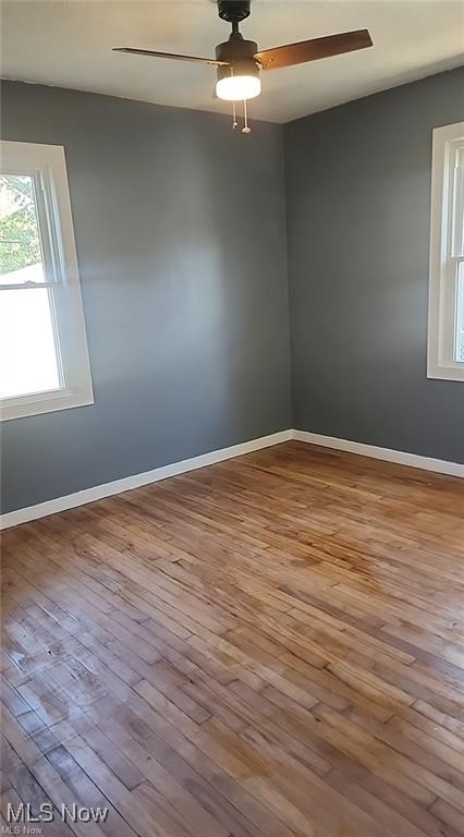 23621 Colbourne Road Euclid, OH 44123 - Photo 10 of 45 Spare room featuring ceiling fan and light hardwood / wood-style floors