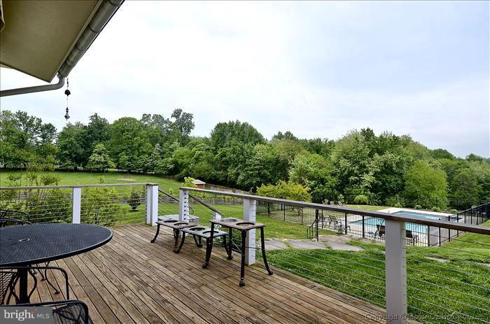 18340 Cattail Road Poolesville, MD 20837 - Photo 18 of 30 a view of a deck with two chair and a table