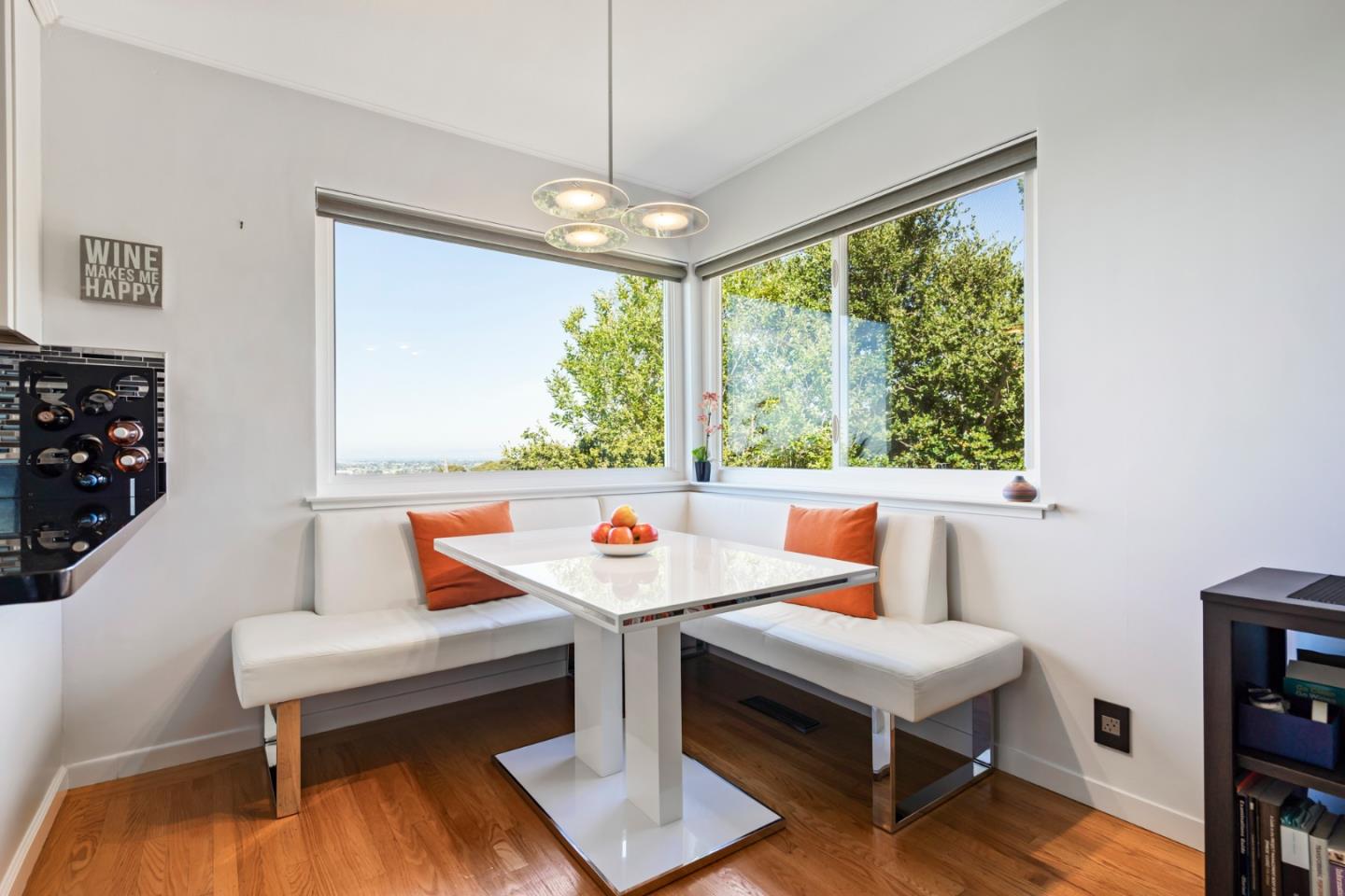 863 Viewridge Drive San Mateo, CA 94403 - Photo 17 of 50 a view of a dining room with furniture window and outside view