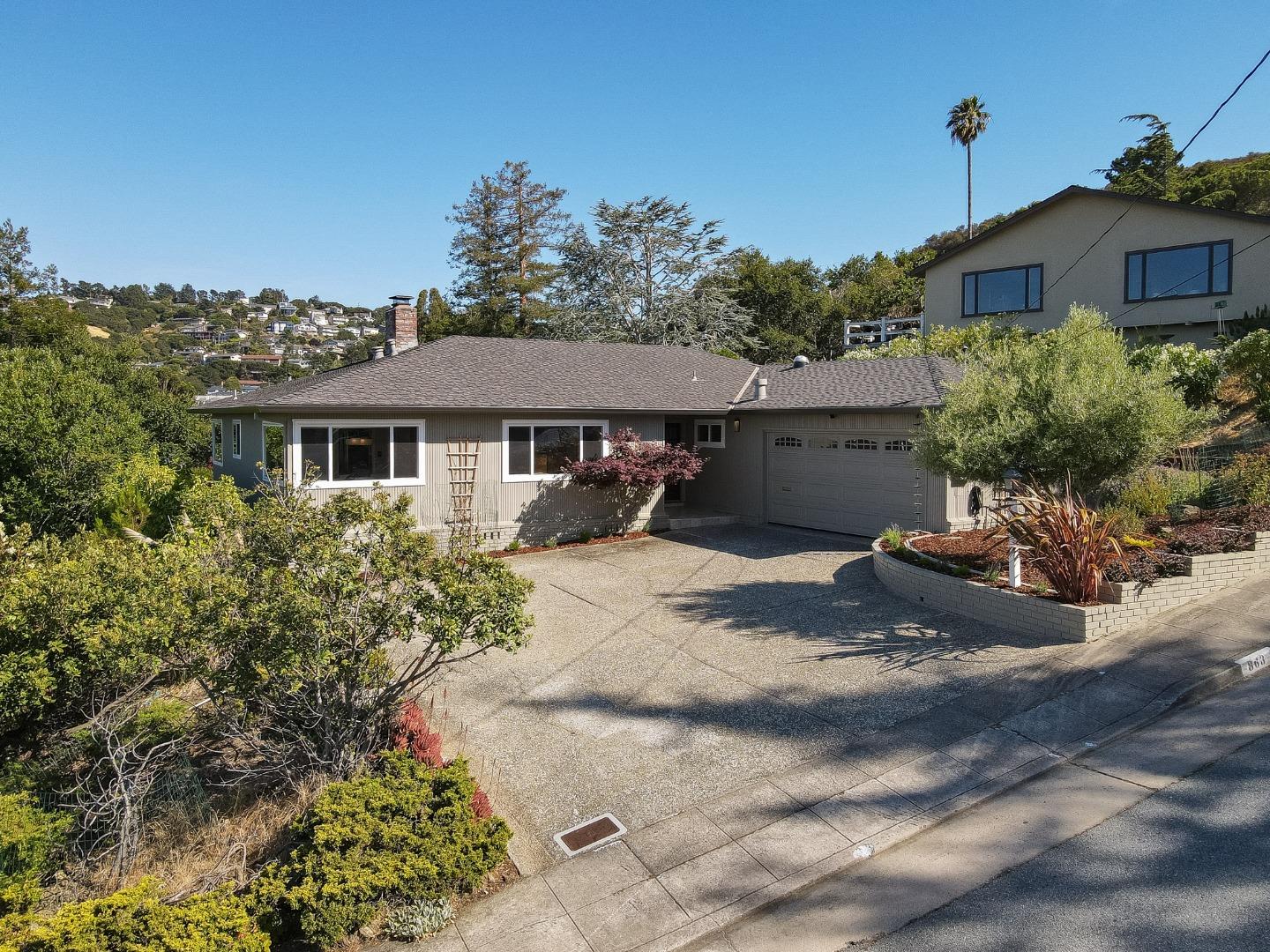 863 Viewridge Drive San Mateo, CA 94403 - Photo 50 of 50 a view of a house with a outdoor space