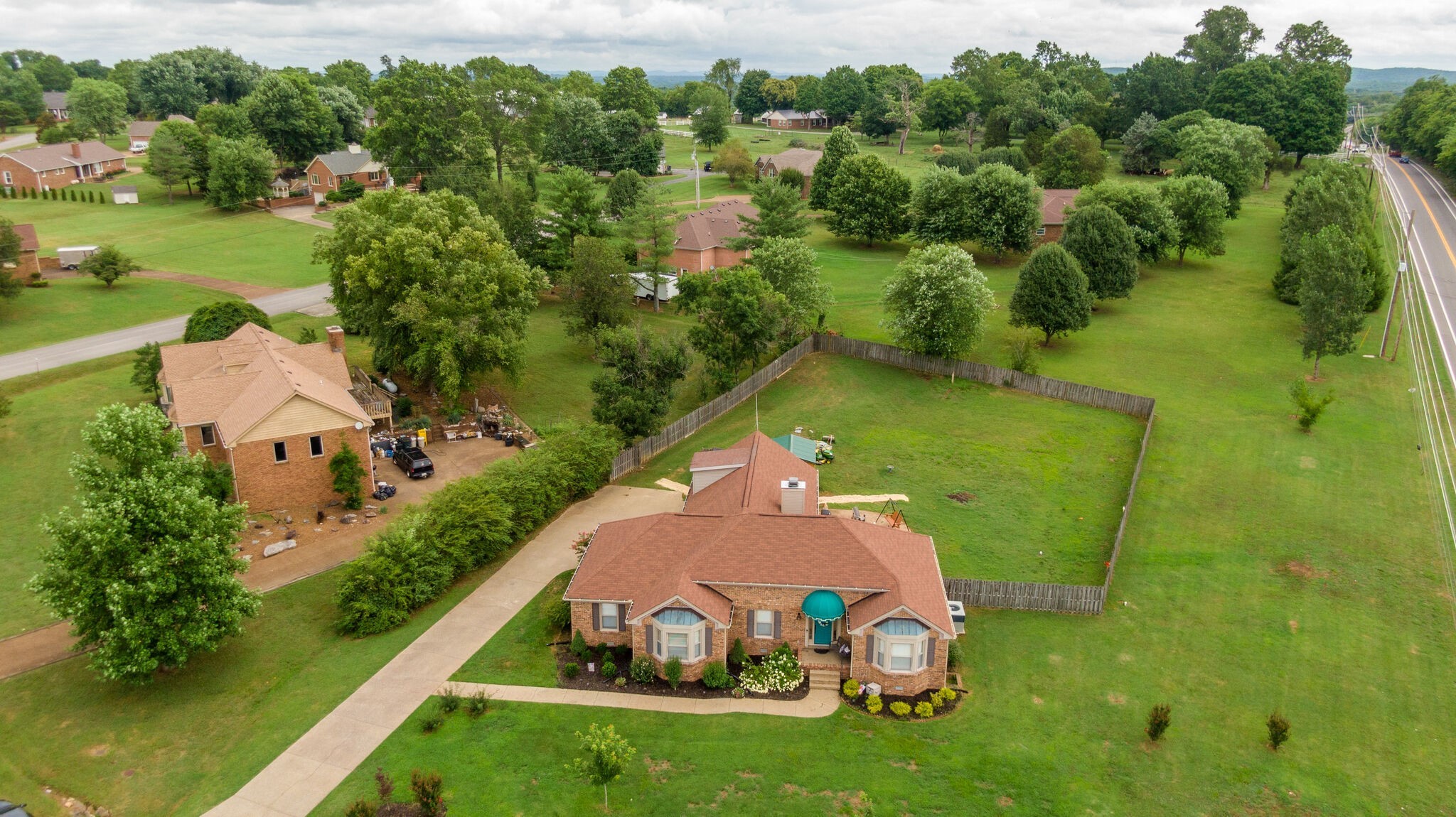 600 Cooks Hill Road Mount Juliet, TN 37122 - Photo 8 of 50 an aerial view of a house with a yard basket ball court and outdoor seating