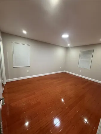 a view of a hall with an outdoor space