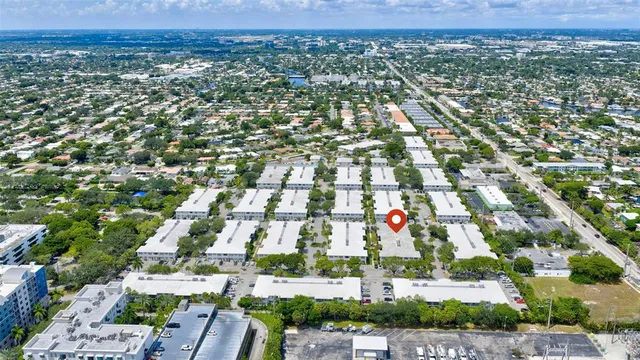 an aerial view of a city