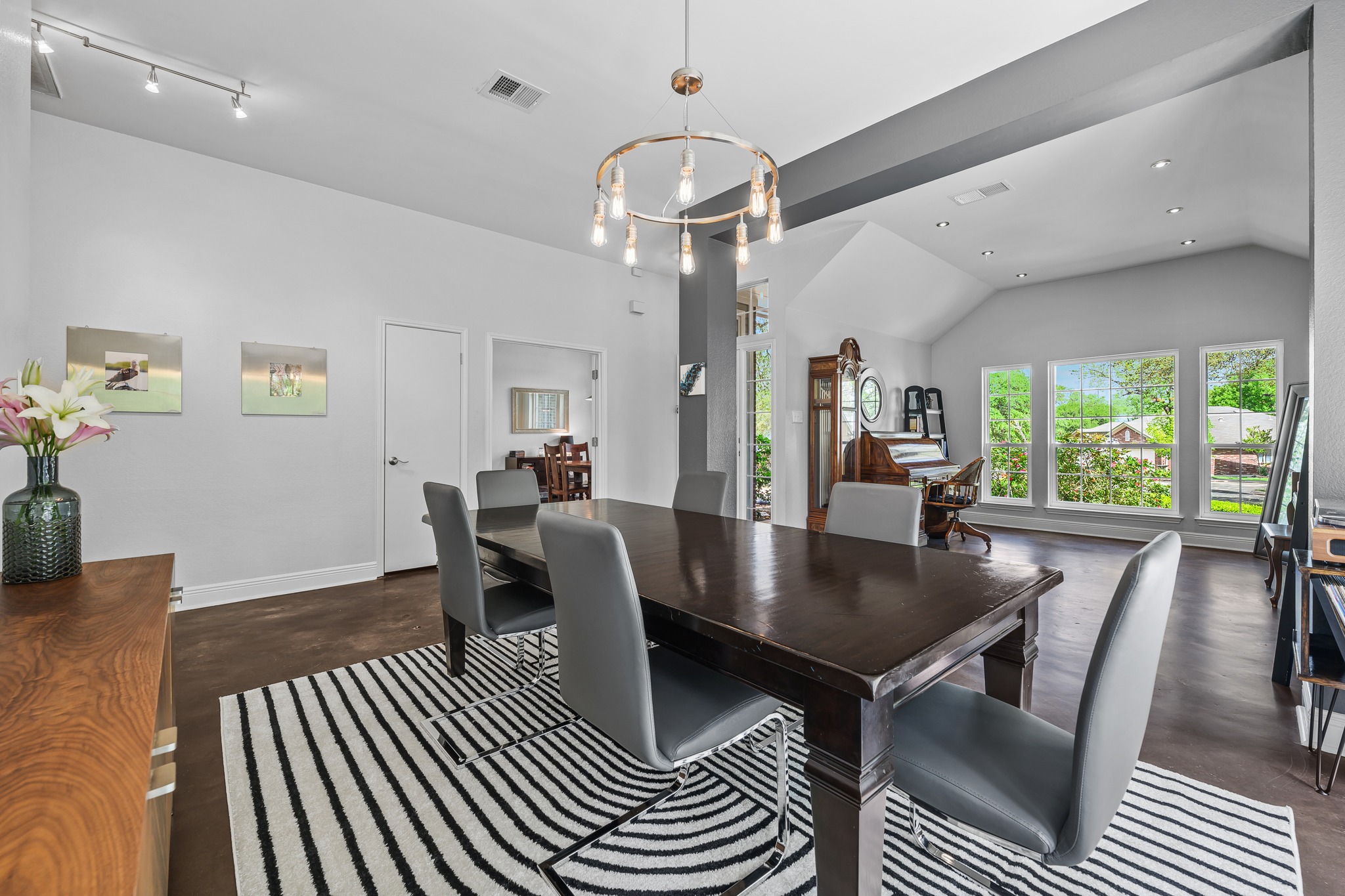 4801 Counts Cove Austin, TX 78749 - Photo 34 of 40 a view of a dining room with furniture window and wooden floor