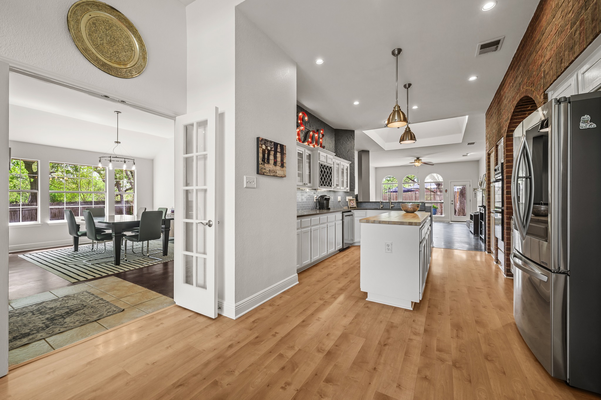 4801 Counts Cove Austin, TX 78749 - Photo 36 of 40 a view of a kitchen with furniture and a refrigerator