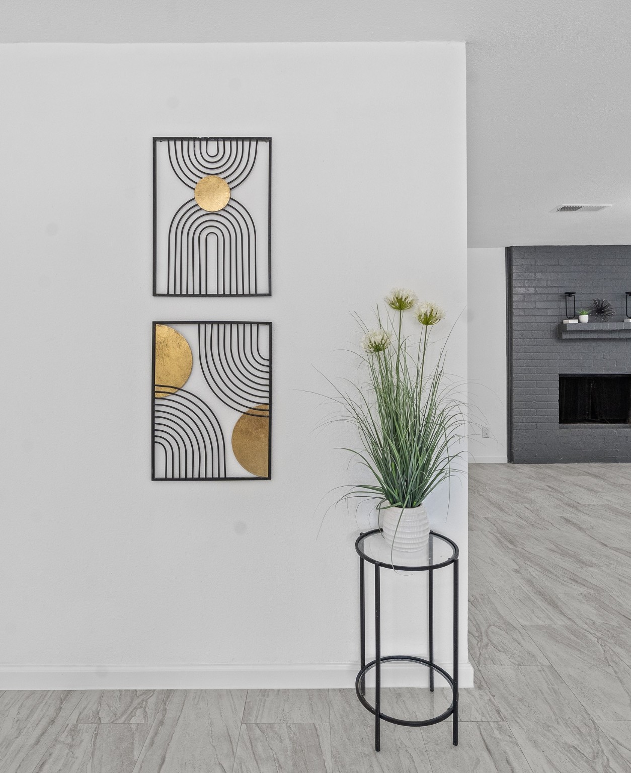15415 West Hampton Circle Houston, TX 77071 - Photo 9 of 35 a bathroom with a sink a mirror and a potted plant