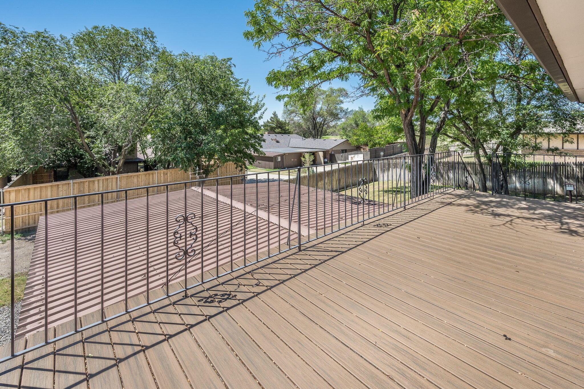 1102 Creekmere Drive Canyon, TX 79015 - Photo 20 of 29 a view of balcony with wooden floor