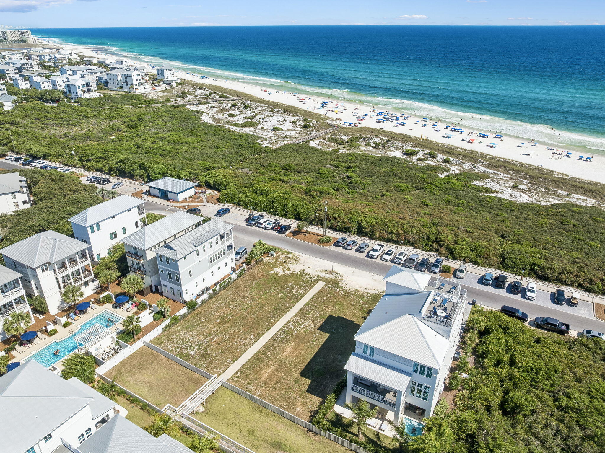 358 West Park Place Ave Inlet Beach Inlet Beach, FL 32461 - Photo 7 of 17 an aerial view of a house with a garden