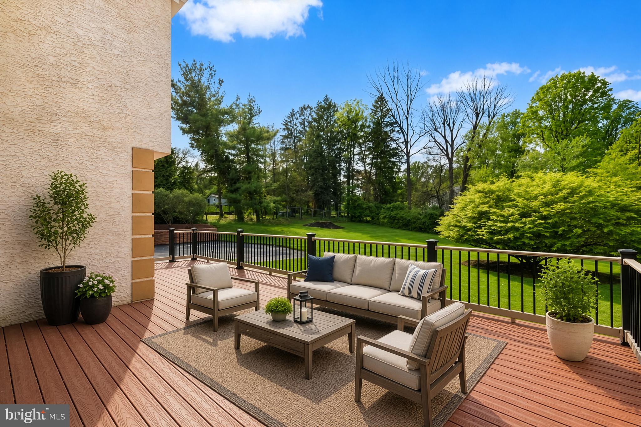 3503 St Davids Road Newtown Square, PA 19073 - Photo 14 of 45 Expansive rear deck overlooks private back yard