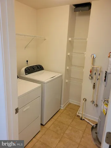 a view of a closet area