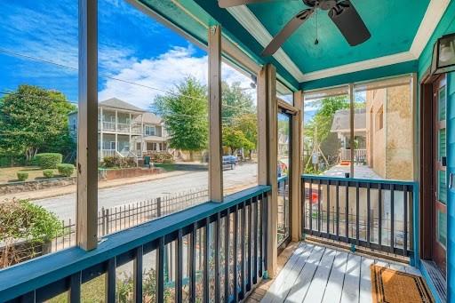 677 Ira Street Southwest Atlanta, GA 30310 - Photo 4 of 28 a view of balcony with wooden floor