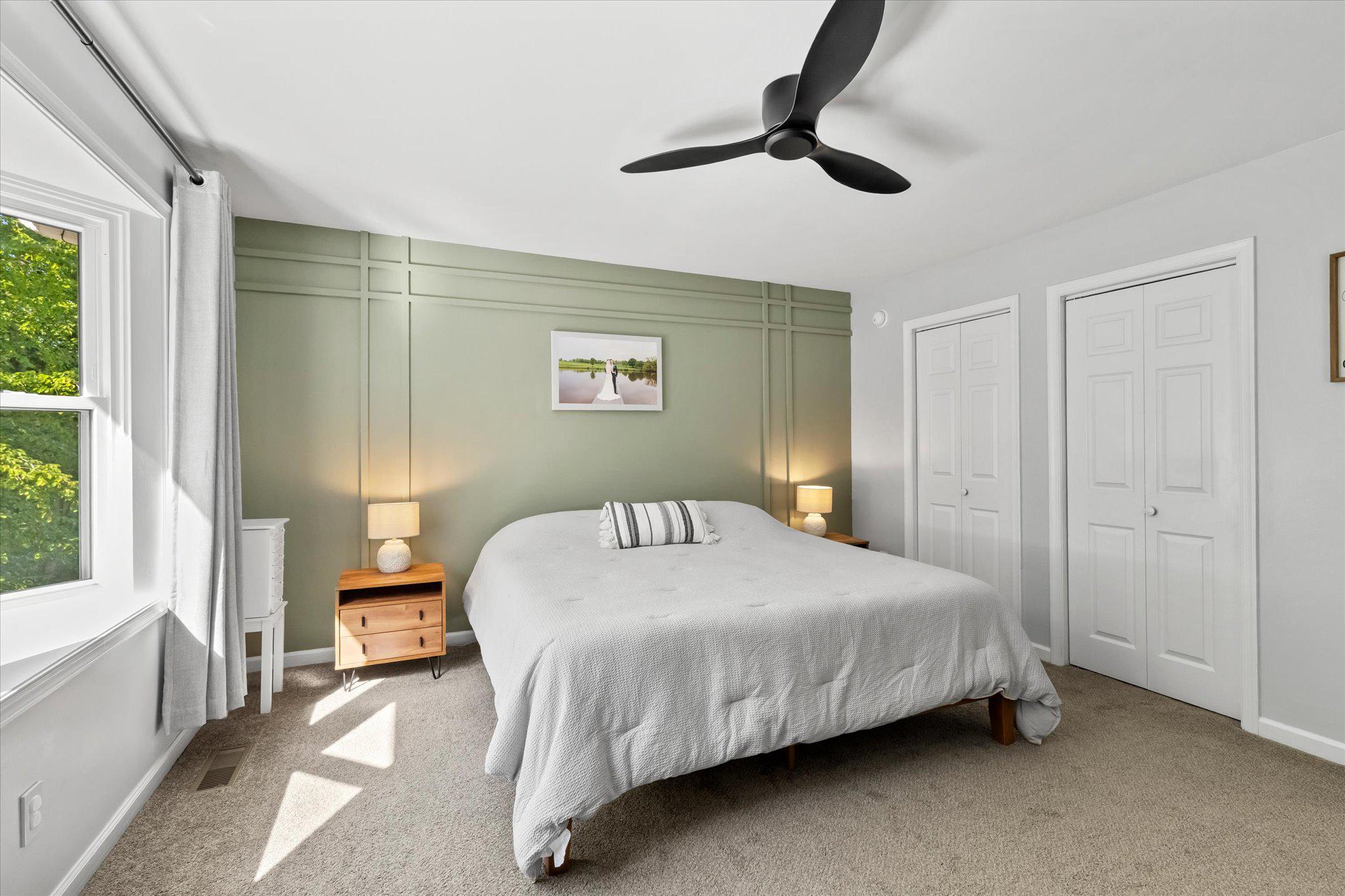 230 Richards Ferry Road Fredericksburg, VA 22406 - Photo 27 of 96 Lovely accent wall and chic ceiling fan.