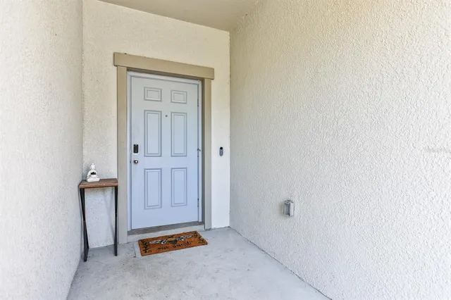 a view of front door