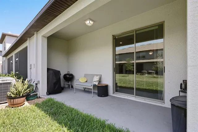 a view of outdoor space and porch