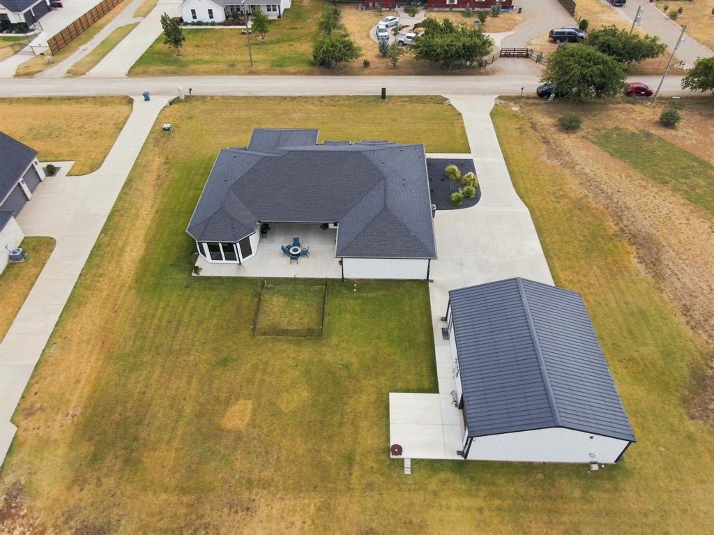 140 Lone Elm Road Midlothian, TX 76065 - Photo 32 of 36 Aerial view of backyard and spacious lot.