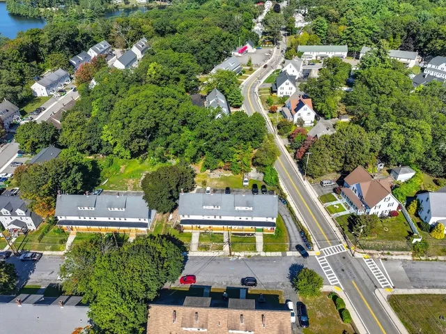 an aerial view of a city