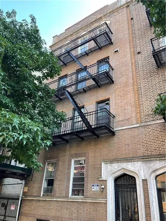 a view of a building with balcony