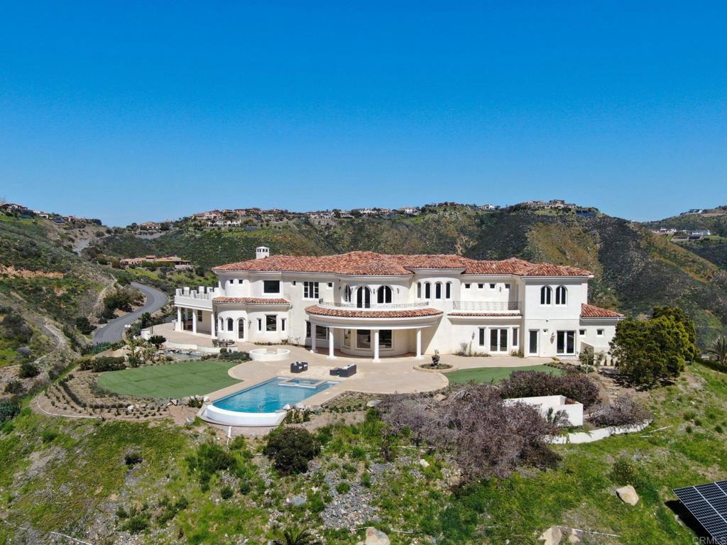 8025 La Milla Rancho Santa Fe, CA 92067 - Photo 51 of 51 an aerial view of residential houses with outdoor space and trees