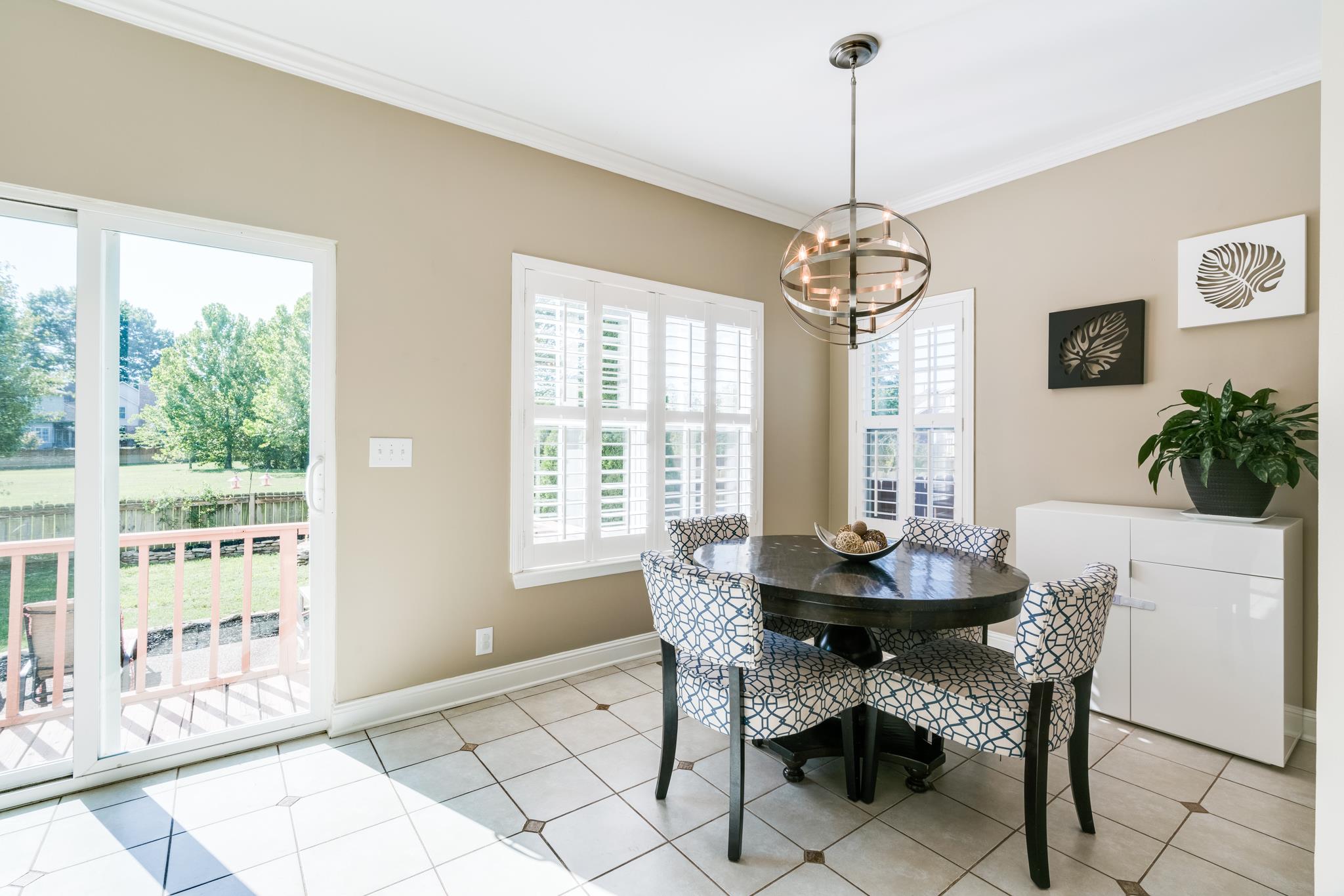 3126 Vera Valley Road Franklin, TN 37064 - Photo 13 of 30 a dining room with furniture a chandelier and window