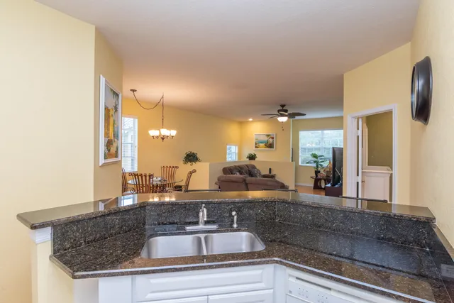 a bathroom with sink and mirror