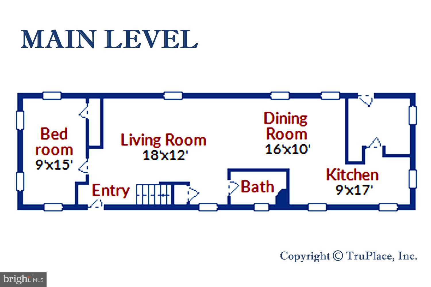 1628 Oldtown Road Edgewater, MD 21037 - Photo 39 of 40 Main Level Floor Plan