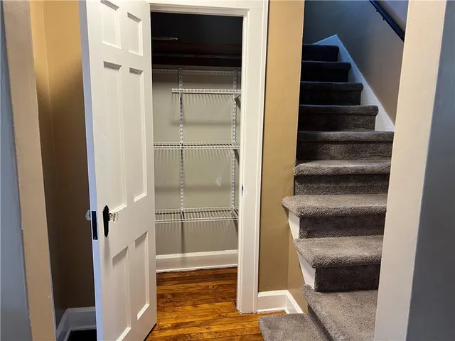 a view of walk in closet