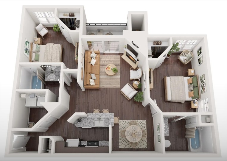 3201 Duval Road, Unit 131331 Austin, TX 78759 - Photo 2 of 22 a very nice looking room with many windows