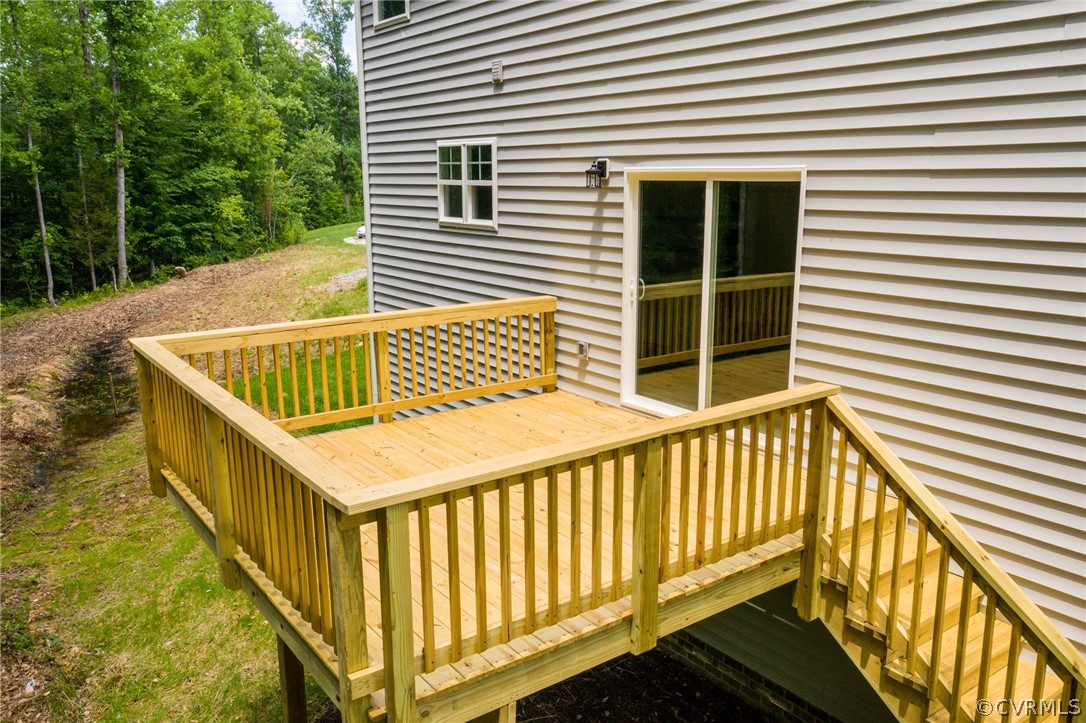4113 Tosh Lane Chester, VA 23831 - Photo 41 of 47 a view of a balcony with wooden floor