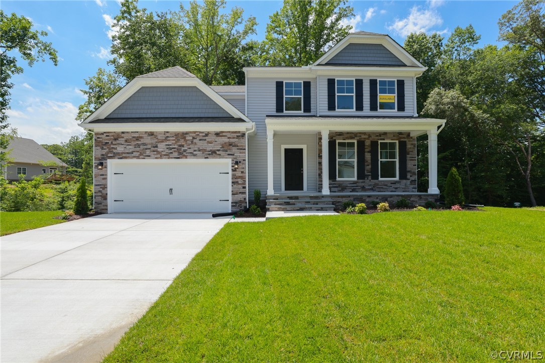 4113 Tosh Lane Chester, VA 23831 - Photo 45 of 47 a front view of a house with a yard