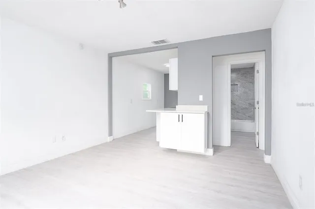 a view of an empty room