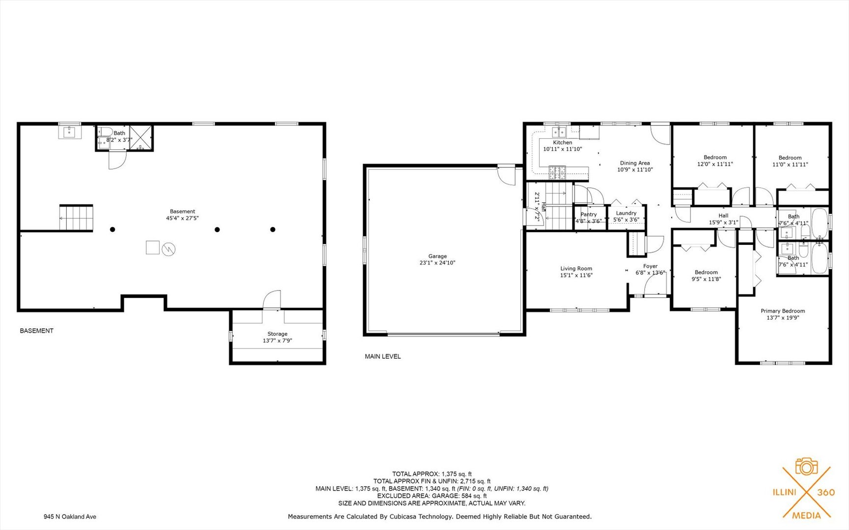 945 North Oakland Avenue Decatur, IL 62522 - Photo 49 of 49 a picture of a floor plan