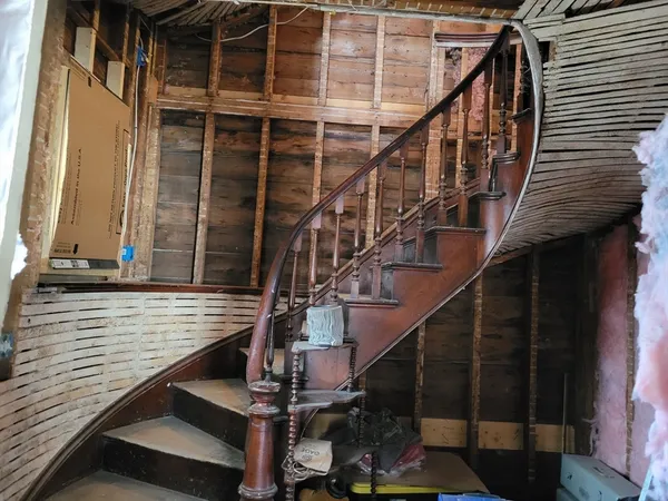 a room with furniture and a window