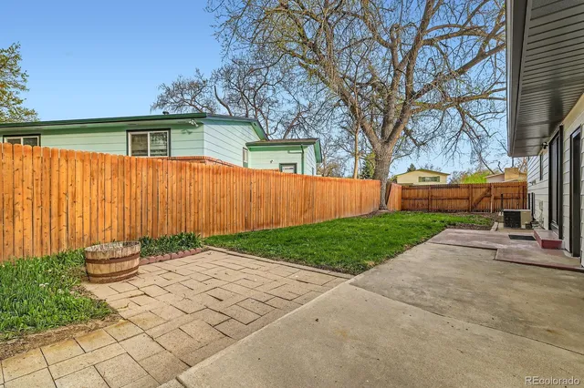 a backyard of a house