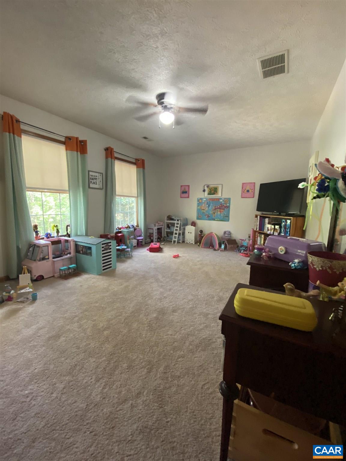11 Stonefield Road Palmyra, VA 22963 - Photo 20 of 27 a bed room with furniture and a flat screen tv