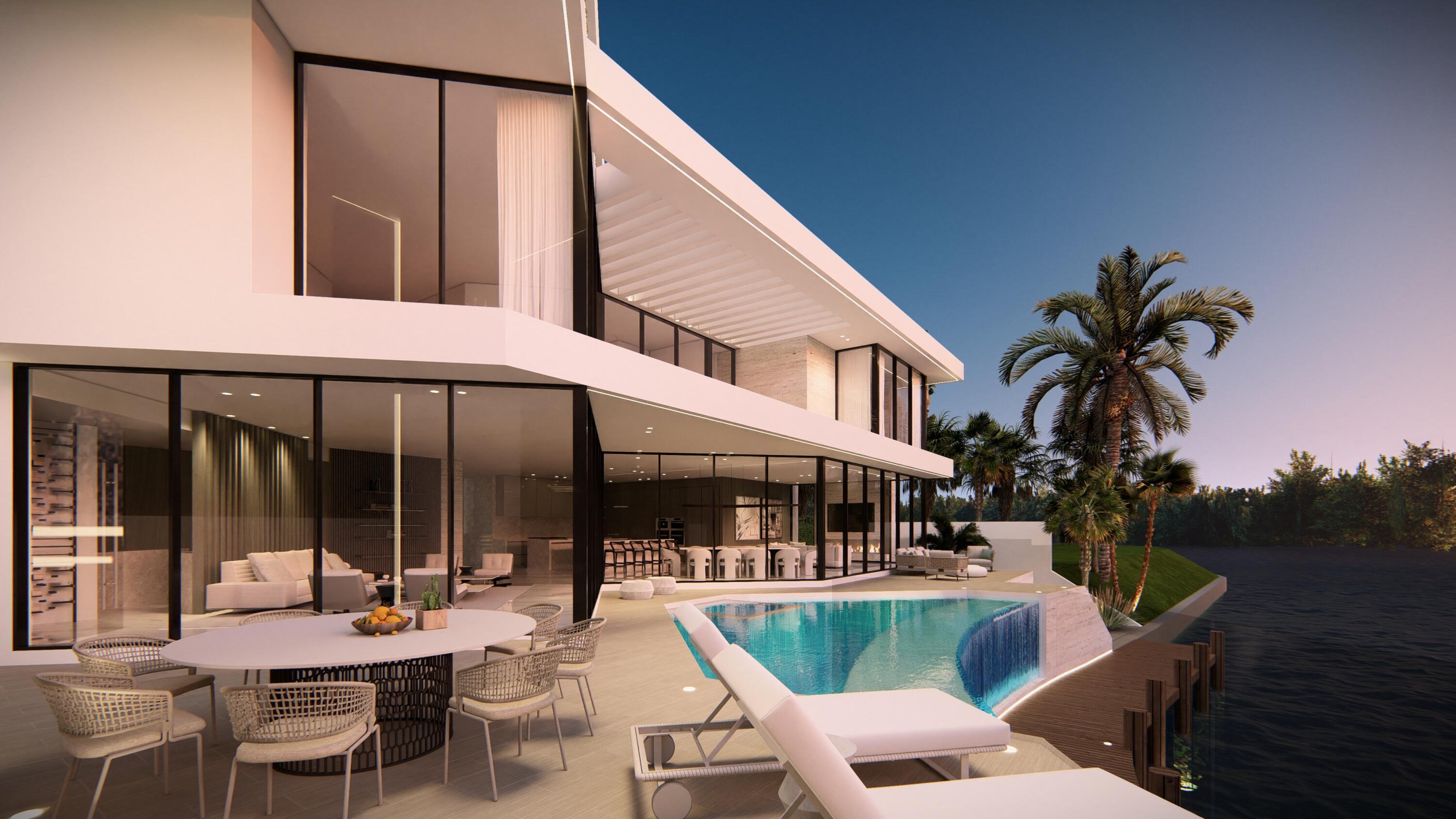 839 Orchid Drive Boca Raton, FL 33432 - Photo 35 of 41 Backyard Pool and Dock