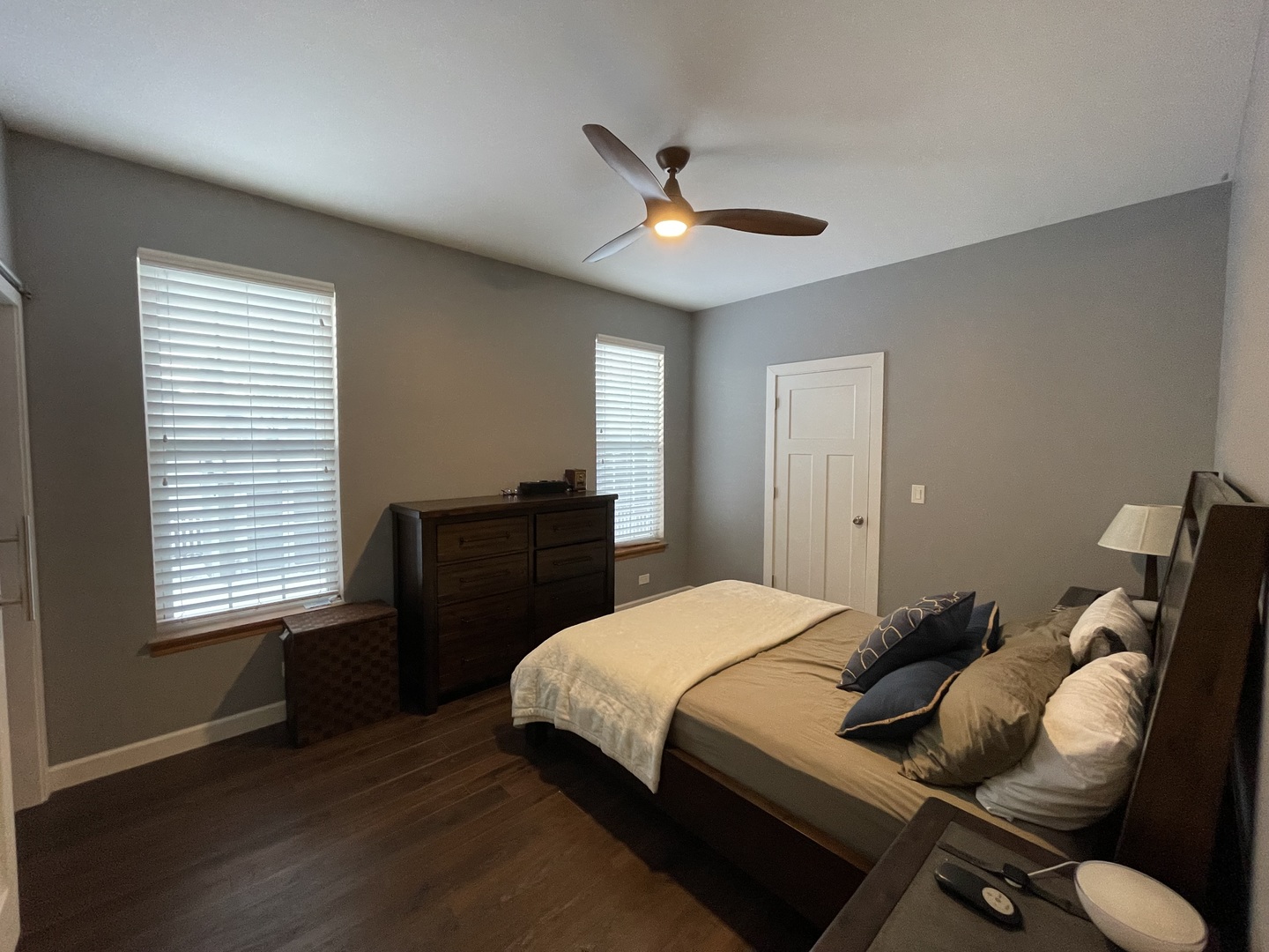 1687 Kautz Road Aurora, IL 60504 - Photo 14 of 23 a bedroom with a bed and wooden floor